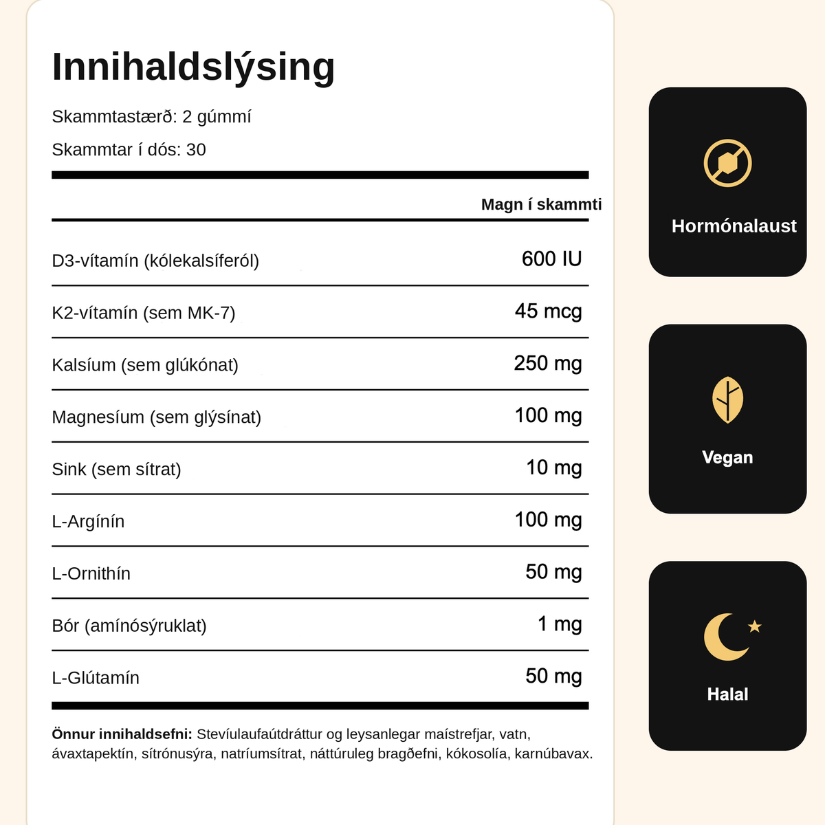 Innihaldslýsing